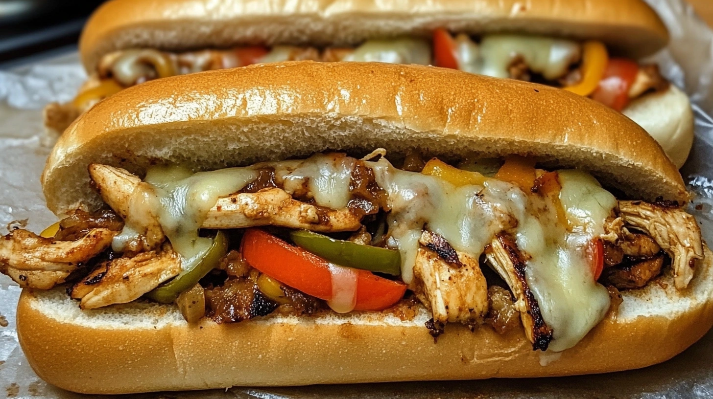chicken Philly cheesesteak