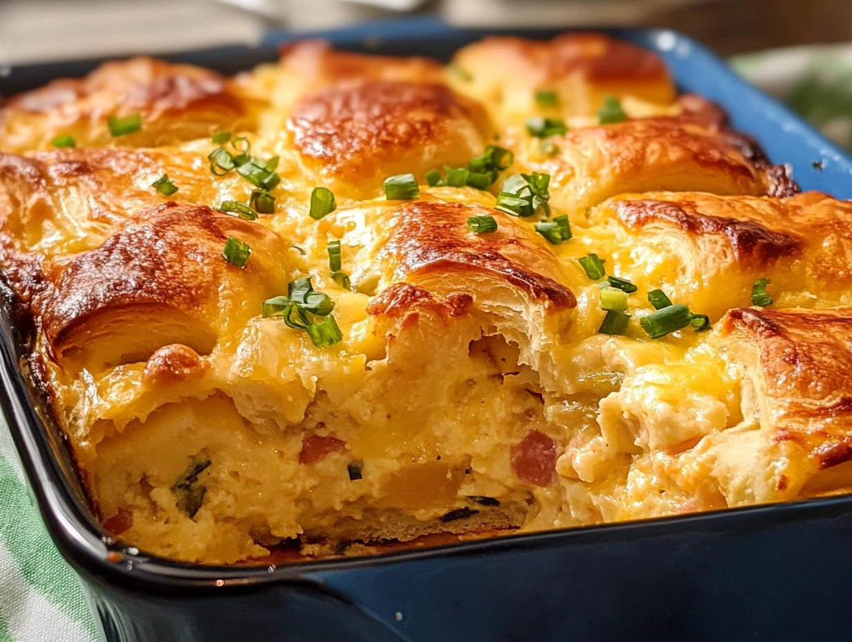 breakfast casserole with crescent rolls