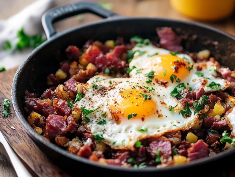 corned beef hash and eggs