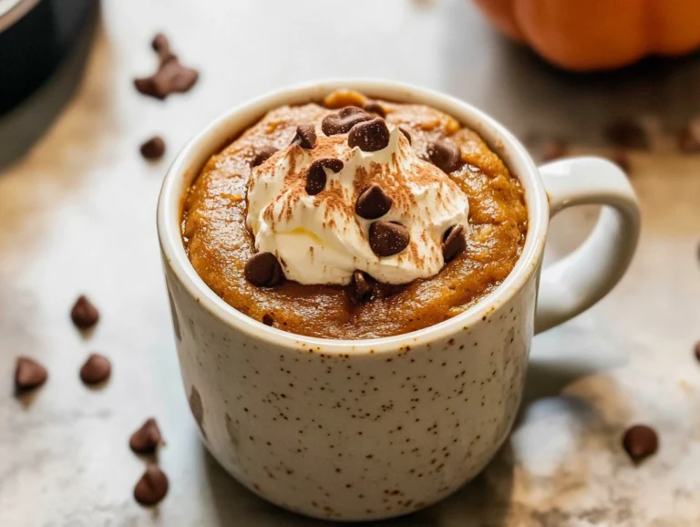pumpkin mug cake