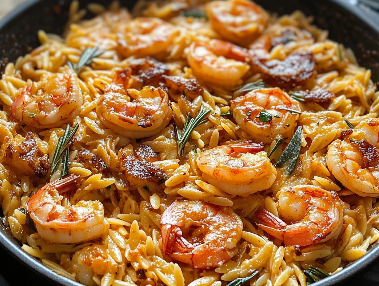 shrimp orzo