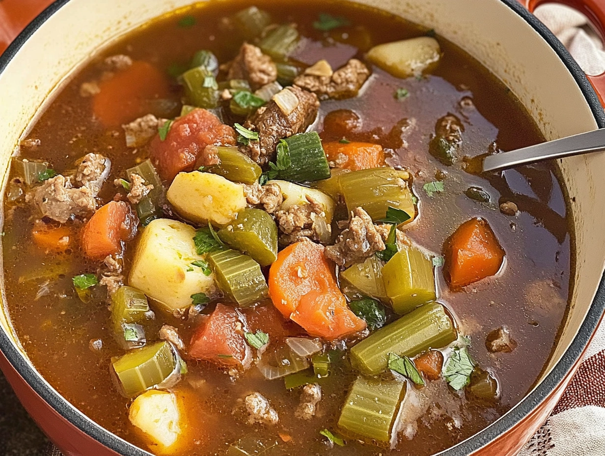 easy vegetable beef soup